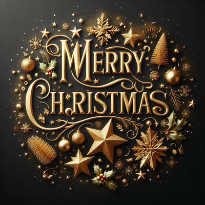 Gold decor frames merry christmas