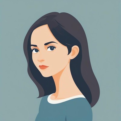 A woman with long black hair looks over her shoulder