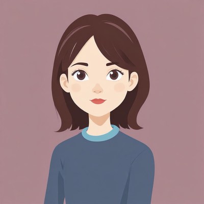 A young woman with brown hair smiles at the camera