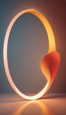 A glowing ring casts an orange light on the floor