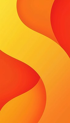 Abstract orange and yellow shapes form a unique pattern