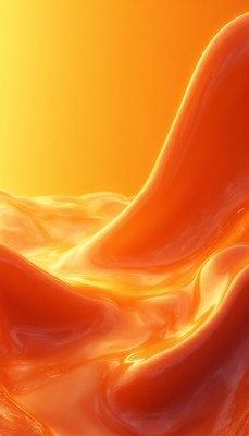 Orange liquid with a gradient background