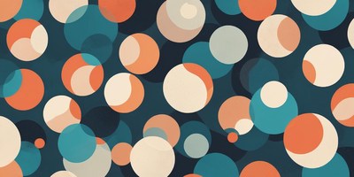 A colorful pattern of overlapping circles