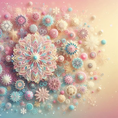 Colorful paper flowers create a beautiful design