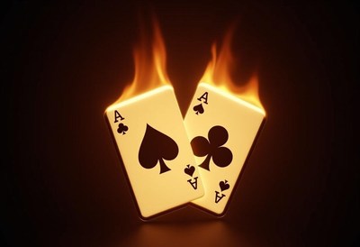 Two aces on fire