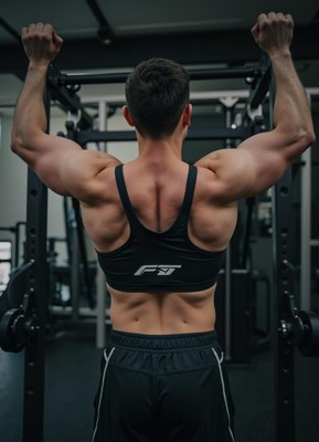 Strength training session at a gym during evening hours