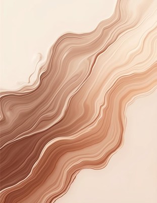 Abstract brown waves create a calming artistic effect