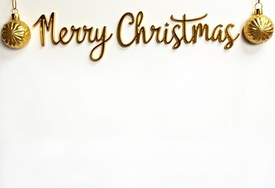 Enjoy a golden merry christmas sign this season!