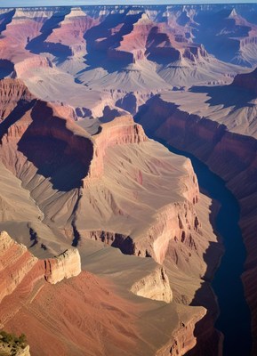 Grand canyon reveals stunning layers and formations