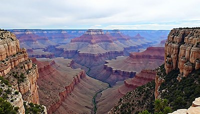 Majestic view of grand canyon at midday