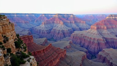 Majestic grand canyon landscape at sunset