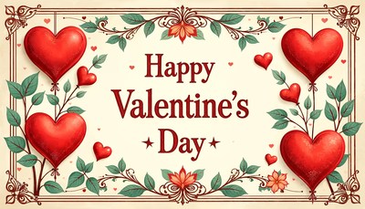 Celebrate love on valentine's day with charming decor