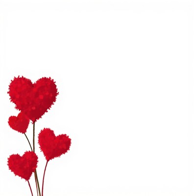 Creative display of heart-shaped red petal bouquet