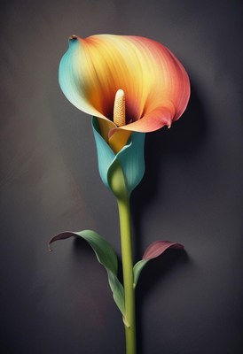 Artistic flower composition showcasing vibrant colors
