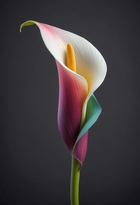 Elegant calla lily showcasing vibrant colors and details
