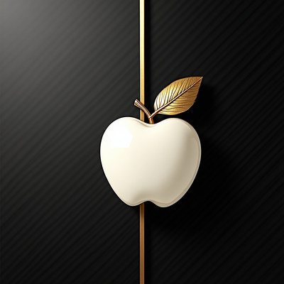 Elegant apple shaped design on modern cabinet