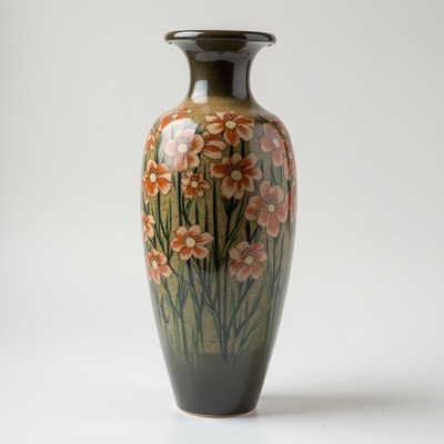 Decorative flower vase enhances interior design