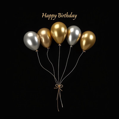Celebrating a special birthday with elegant balloons