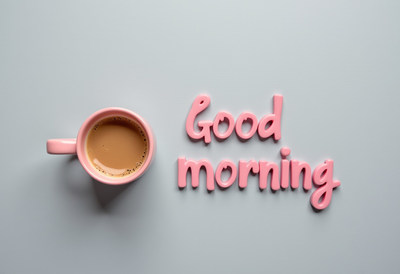 Enjoying a warm cup of coffee at morning time