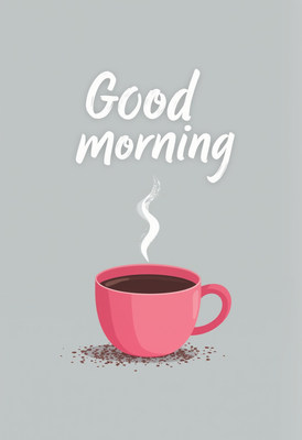 Enjoying a warm cup of coffee to start the day