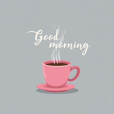 Enjoying a warm cup of coffee in the morning