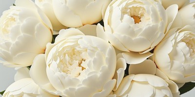 Peonies in a bouquet for elegant decoration