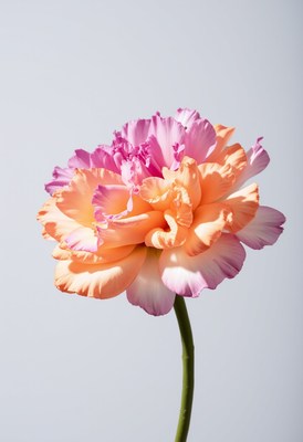 Bright carnation flower with vibrant petals in bloom