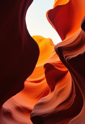 Visiting the winding formations of antelope canyon