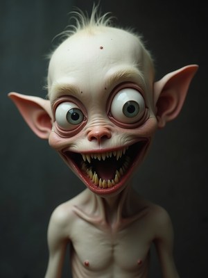 Unique character design featuring a mischievous creature