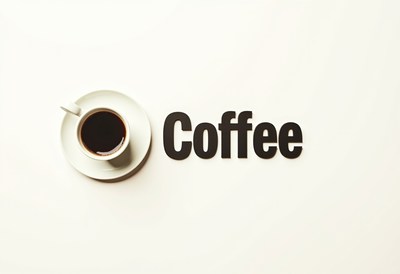 Enjoying a cup of coffee on a clean surface