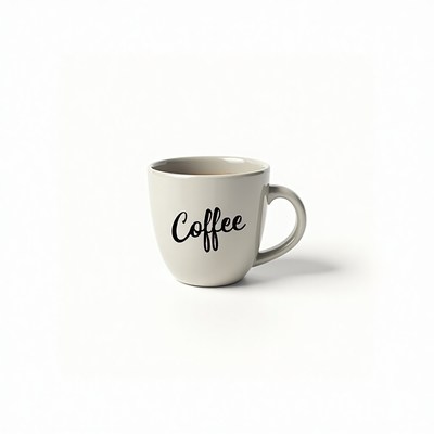 Coffee cup on a white background for beverage enthusiasts