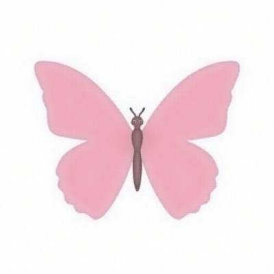 Pink butterfly resting on a white background during daytime