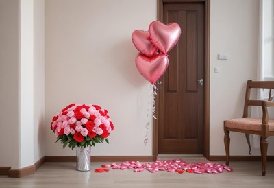 Romantic decorations for a special celebration event