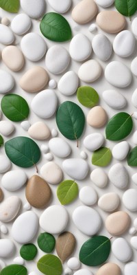 Natural elements create a calming decorative arrangement