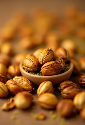 Brown dried fruits arranged beautifully in a bowl