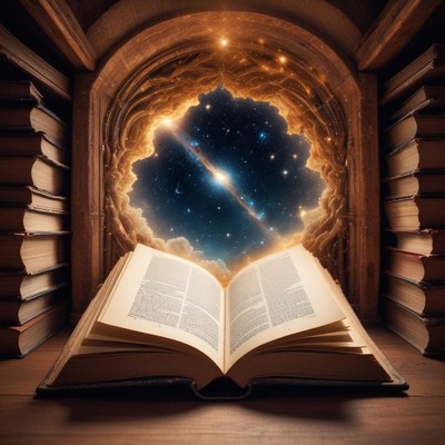 Magic book opens a portal to the universe