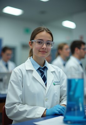 Students engaged in laboratory experiments at university lab