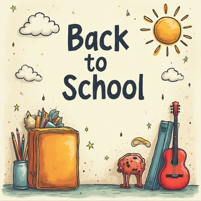 Creative back to school illustration with fun elements