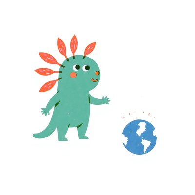 Friendly creature promotes environmental awareness