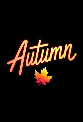 Autumn leaves create vibrant seasonal atmosphere