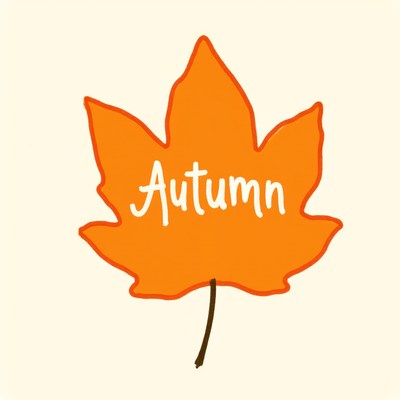 Vibrant orange leaf representing the essence of autumn