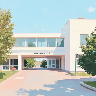 Architectural rendering of ttae hoodhis building exterior