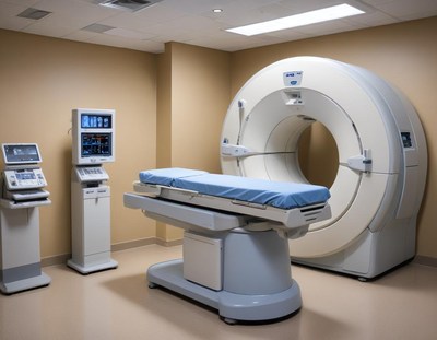 Ct scan room with advanced medical equipment and comfort