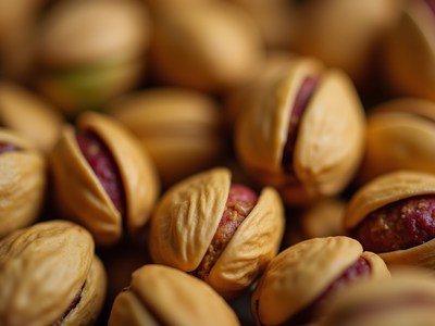 Pistachios in their shells ready for snacking or cooking