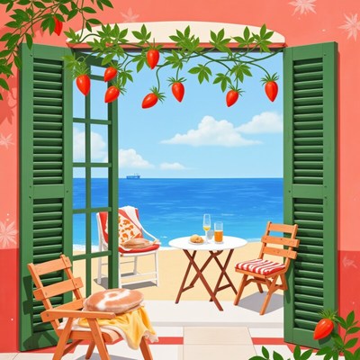 Cozy beachside retreat with a view of the ocean