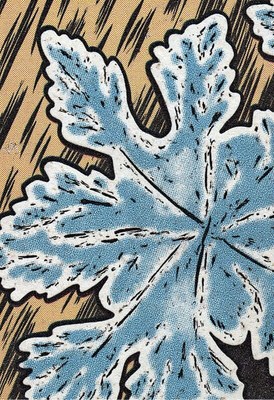 Blue leaf print on textured fabric background