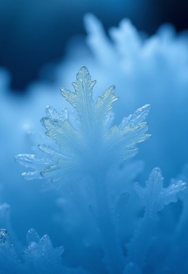 Intricate snowflake resting on soft snow surface