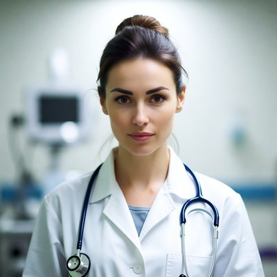 Doctor in hospital, confident and steady