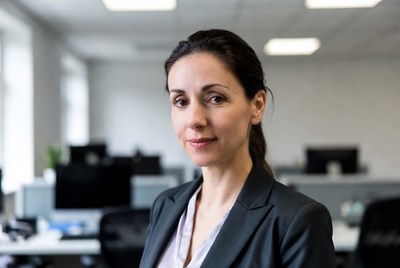 Professional woman in modern office setting