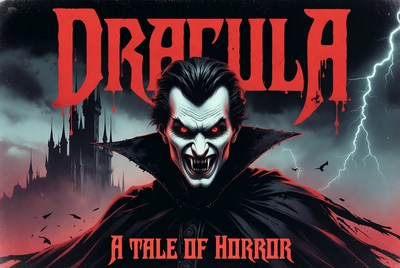 Classic horror tale featuring dracula in a dark setting
